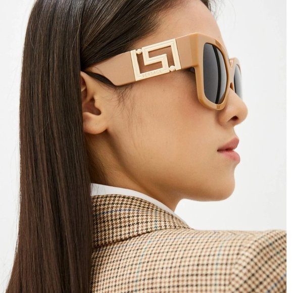 Sale! New Versace Light Brown Sunglasses - Picture 7 of 7